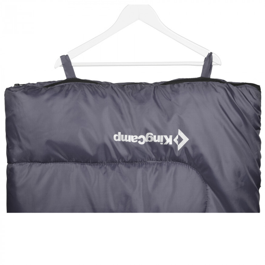 Спальный мешок Oxygen +8С синий, левый King Camp