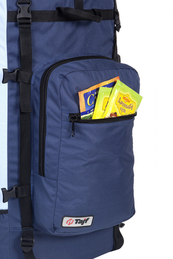 Рюкзак туристический Оптимал 4, синий-голубой, 80 л, ТАЙФ