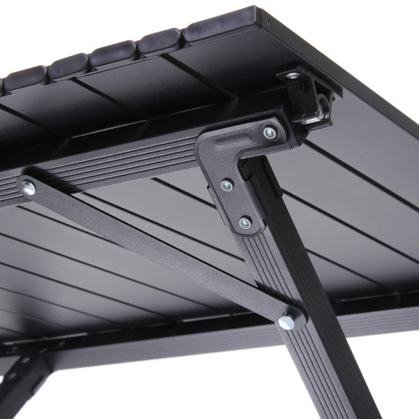 Стол кемпинговый складной, 114*59*43 см, цвет: чёрный, каркас алюминий