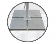 Зонт квадратный телескопический 4х4 м (8 спиц)