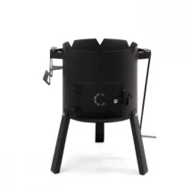 Печь под казан 8-10л СИБИРСКИЙ СЛЕДОПЫТ, d-340, сталь 2мм, без трубы 